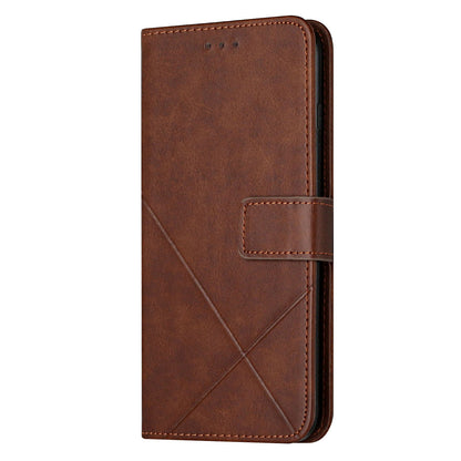 Solid Color Full Protection Stand Design PU Leather Phone Case with Strap for iPhone 13 Pro 6.1 inch