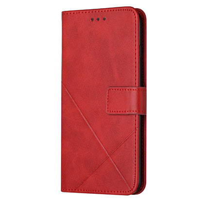 Solid Color Full Protection Stand Design PU Leather Phone Case with Strap for iPhone 13 Pro 6.1 inch