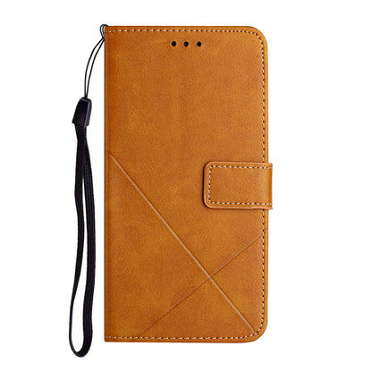 Solid Color Full Protection Stand Design PU Leather Phone Case with Strap for iPhone 13 Pro 6.1 inch