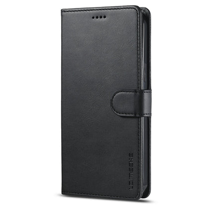 LC.IMEEKE Shockproof PU Leather Phone Shell with Stand Wallet Design for iPhone 13 Pro Max 6.7 inch