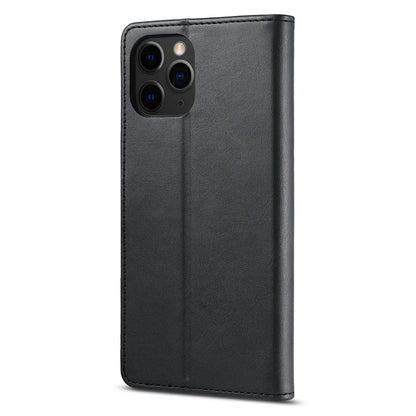 LC.IMEEKE Shockproof PU Leather Phone Shell with Stand Wallet Design for iPhone 13 Pro Max 6.7 inch