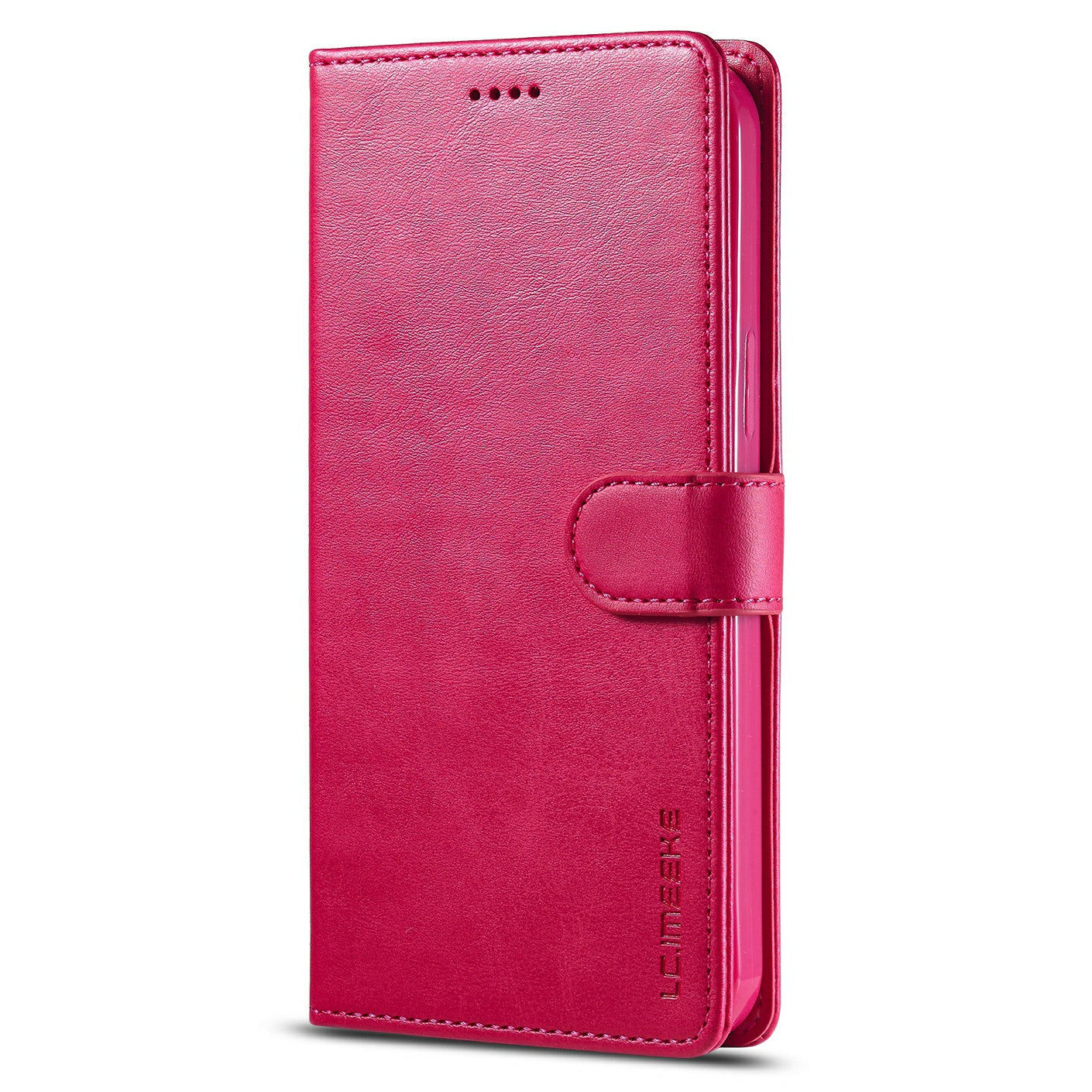LC.IMEEKE Shockproof PU Leather Phone Shell with Stand Wallet Design for iPhone 13 Pro Max 6.7 inch