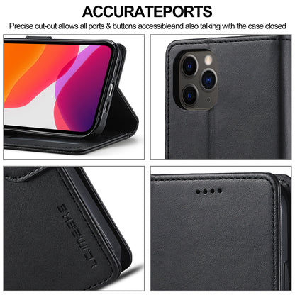 LC.IMEEKE Wallet Design Leather Case Shell with Stand for iPhone 13 Pro 6.1 inch)