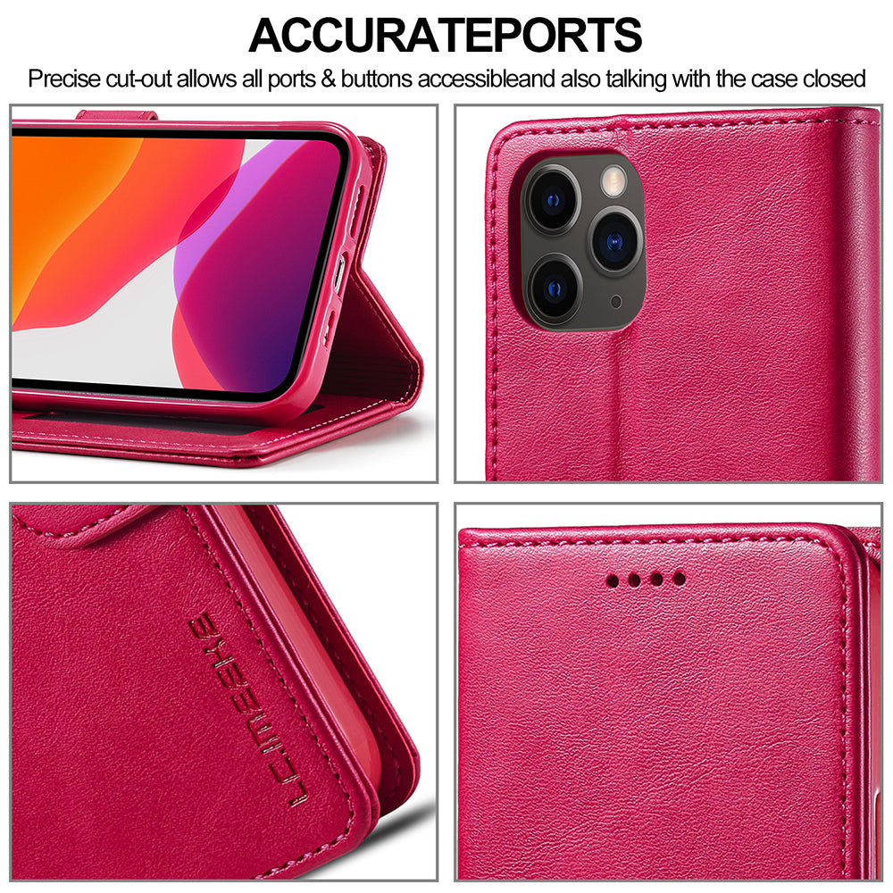 LC.IMEEKE Wallet Design Leather Case Shell with Stand for iPhone 13 Pro 6.1 inch)