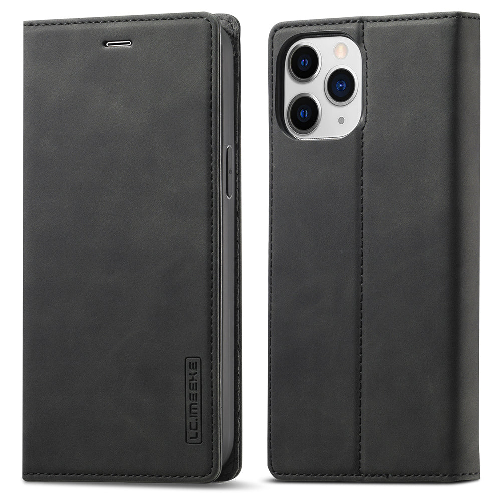 LC.IMEEKE LC Strong Magnetic Series Wallet Stand Design Shockproof PU Leather Phone Case Cover for iPhone 13 Pro 6.1 inch