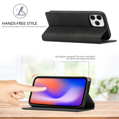 LC.IMEEKE LC Strong Magnetic Series Wallet Stand Design Shockproof PU Leather Phone Case Cover for iPhone 13 Pro 6.1 inch