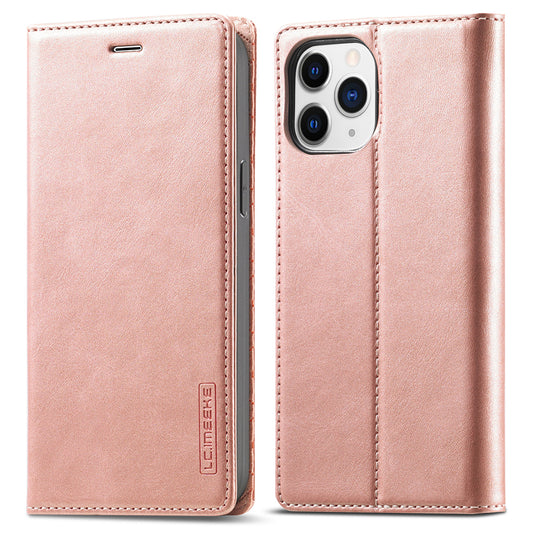 LC.IMEEKE LC Strong Magnetic Series Wallet Stand Design Shockproof PU Leather Phone Case Cover for iPhone 13 Pro 6.1 inch