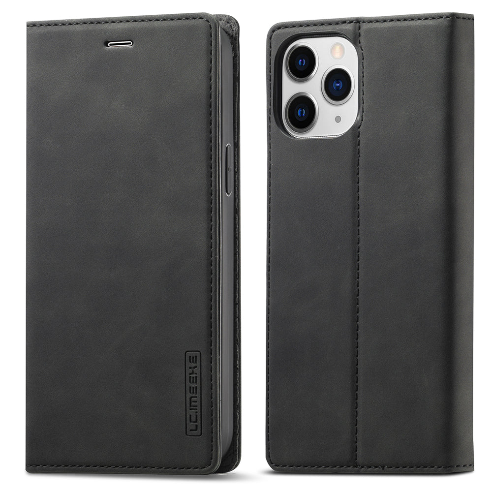 LC.IMEEKE LC Strong Magnetic Series Auto-absorbed Leather Stand Phone Shell with Wallet for iPhone 13 Pro Max 6.7 inch