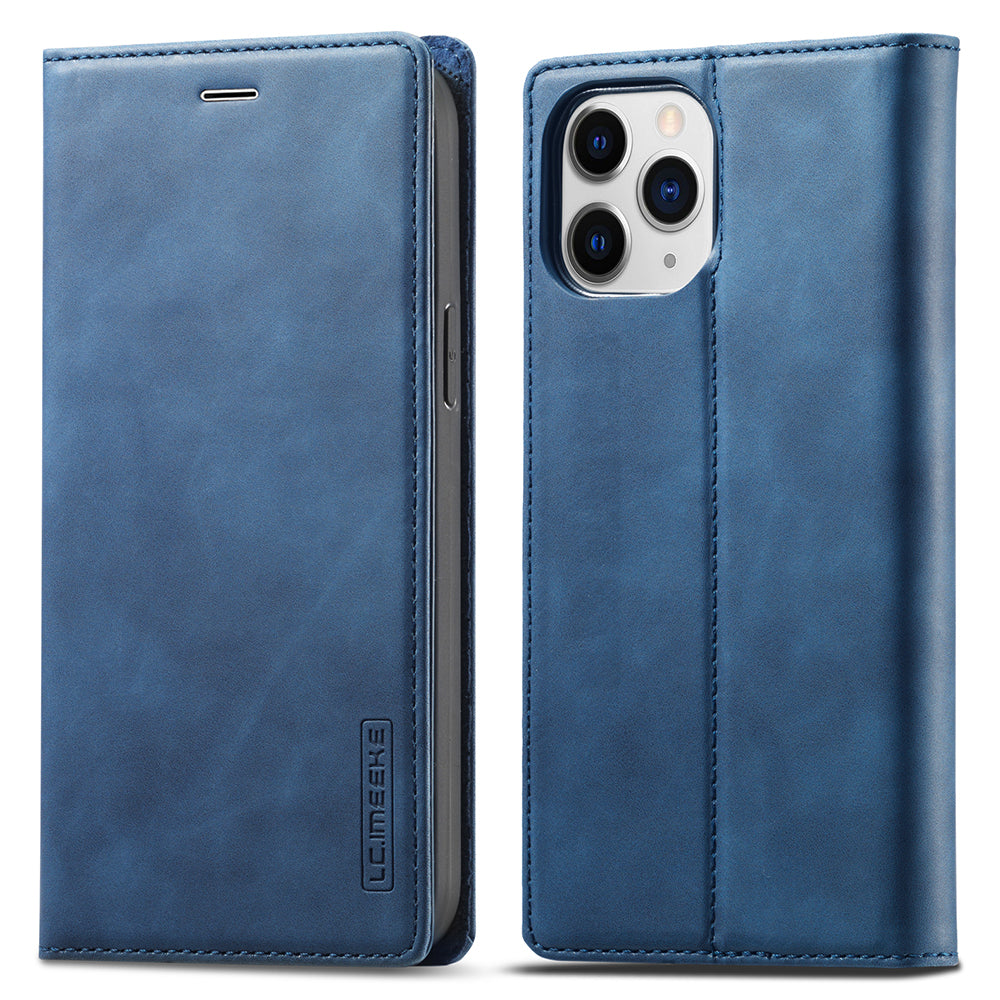 LC.IMEEKE LC Strong Magnetic Series Auto-absorbed Leather Stand Phone Shell with Wallet for iPhone 13 Pro Max 6.7 inch