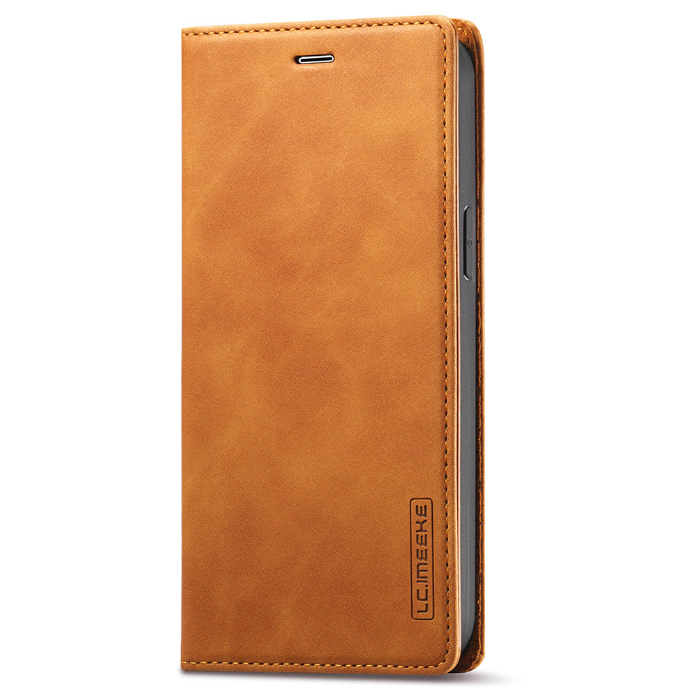 LC.IMEEKE LC Strong Magnetic Series Auto-absorbed Leather Stand Phone Shell with Wallet for iPhone 13 Pro Max 6.7 inch