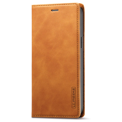 LC.IMEEKE LC Strong Magnetic Series Auto-absorbed Leather Stand Phone Shell with Wallet for iPhone 13 Pro Max 6.7 inch