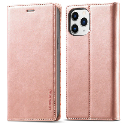 LC.IMEEKE LC Strong Magnetic Series Auto-absorbed Leather Stand Phone Shell with Wallet for iPhone 13 Pro Max 6.7 inch