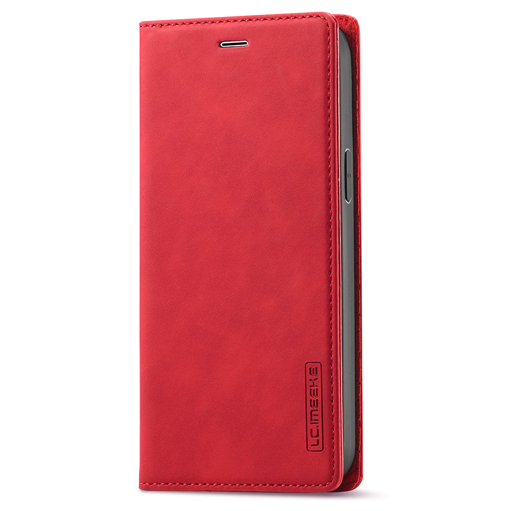 LC.IMEEKE LC Strong Magnetic Series Auto-absorbed Leather Stand Phone Shell with Wallet for iPhone 13 Pro Max 6.7 inch