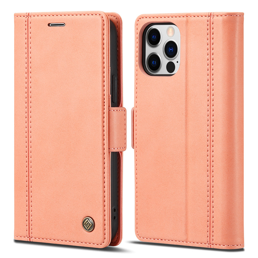 LC.IMEEKE Shockproof PU Leather Wallet Stand Phone Shell for iPhone 13 Pro Max 6.7 inch
