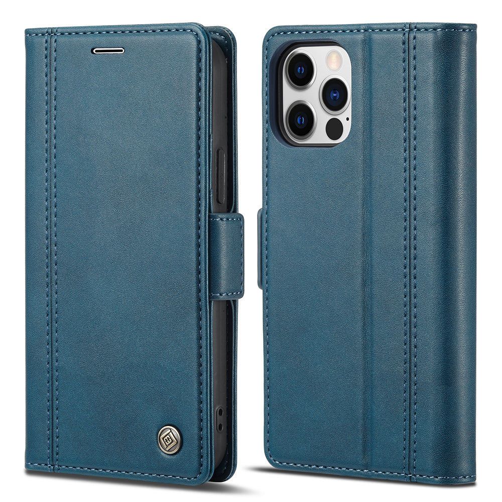 LC.IMEEKE Shockproof PU Leather Wallet Stand Phone Shell for iPhone 13 Pro Max 6.7 inch