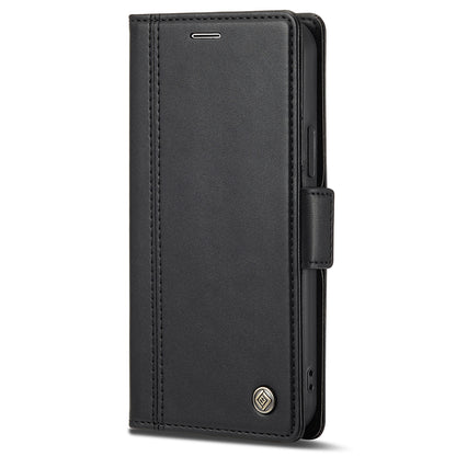 LC.IMEEKE Shockproof Full Protection PU Leather Card Slots Wallet Phone Shell with Stand for iPhone 13 Pro 6.7 inch