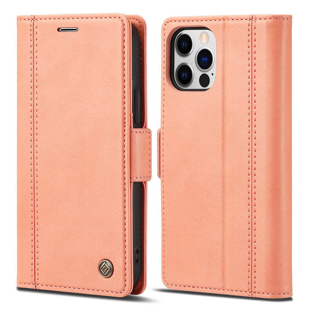LC.IMEEKE Shockproof Full Protection PU Leather Card Slots Wallet Phone Shell with Stand for iPhone 13 Pro 6.7 inch