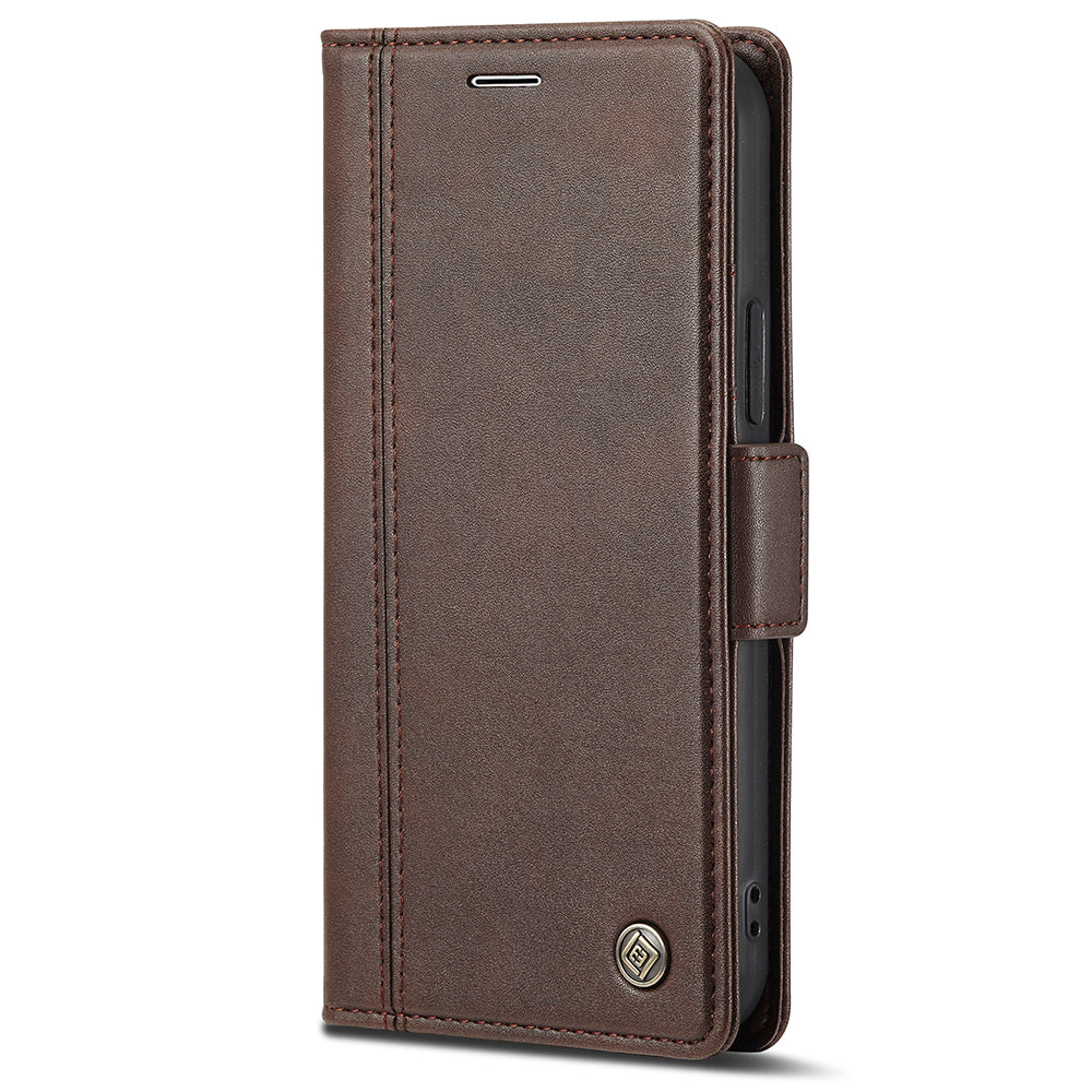 LC.IMEEKE Shockproof Full Protection PU Leather Card Slots Wallet Phone Shell with Stand for iPhone 13 Pro 6.7 inch