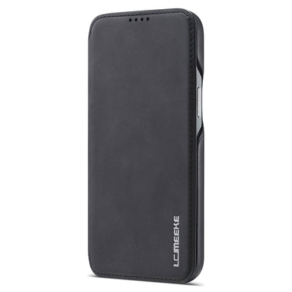 LC.IMEEKE Vintage PU Leather Case Shell with Stand and Card Slot for iPhone 13 Pro 6.1 inch