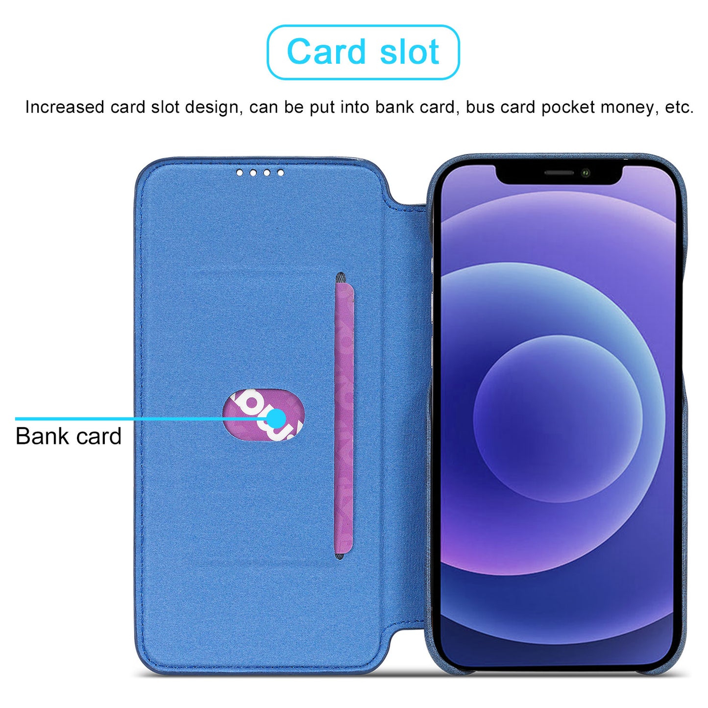 LC.IMEEKE Vintage PU Leather Case Shell with Stand and Card Slot for iPhone 13 Pro 6.1 inch
