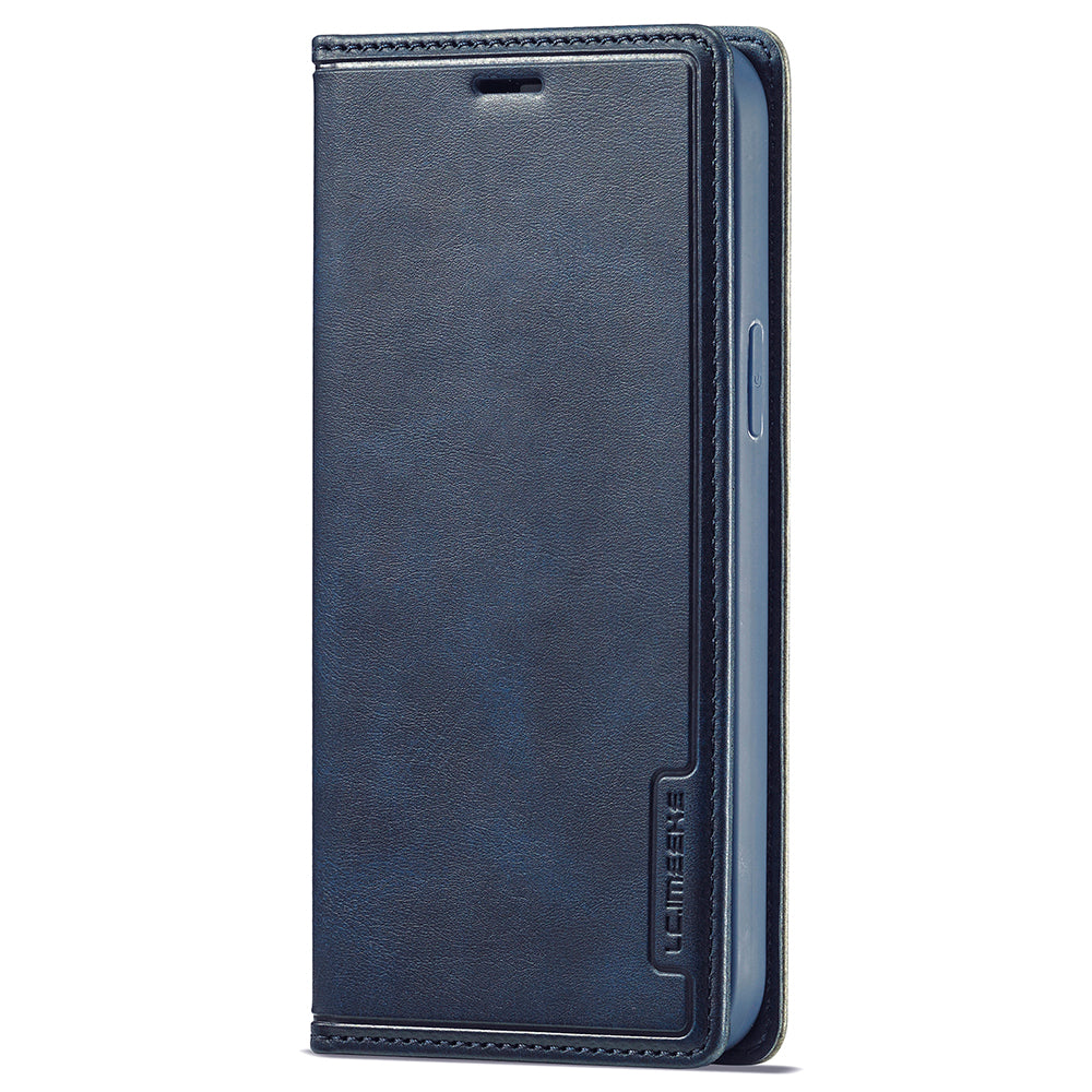 LC.IMEEKE LC-001 Series Full Body Protection Card Slots Auto-absorbed Closure Leather Cell Phone Case for Apple iPhone 13 Pro Max 6.7 inch