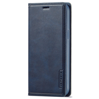 LC.IMEEKE LC-001 Series Full Body Protection Card Slots Auto-absorbed Closure Leather Cell Phone Case for Apple iPhone 13 Pro Max 6.7 inch