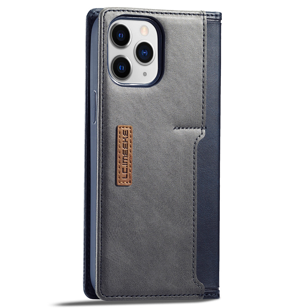 LC.IMEEKE LC-001 Series Full Body Protection Card Slots Auto-absorbed Closure Leather Cell Phone Case for Apple iPhone 13 Pro Max 6.7 inch