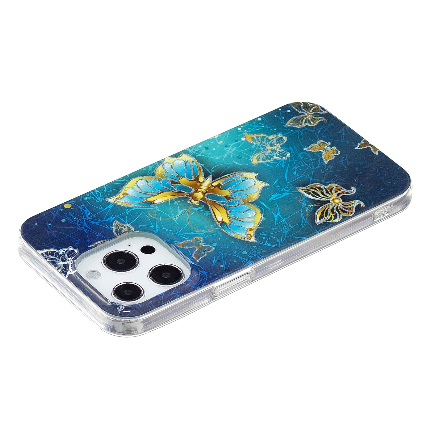 Marble Pattern Electroplating IMD TPU Case Anti Scratch Phone Shell for iPhone 13 Pro 6.1 inch