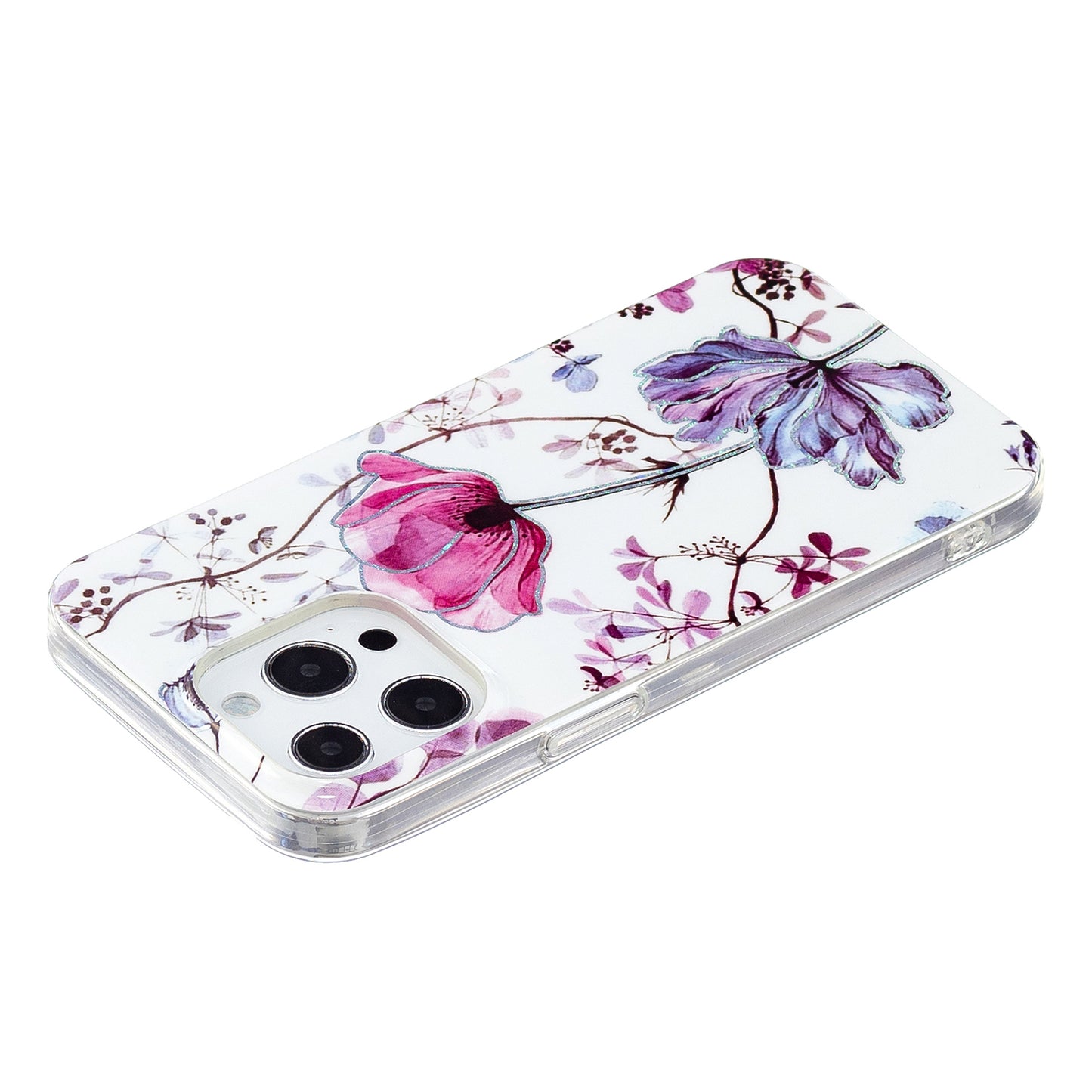 Marble Pattern Electroplating IMD TPU Case Anti Scratch Phone Shell for iPhone 13 Pro 6.1 inch