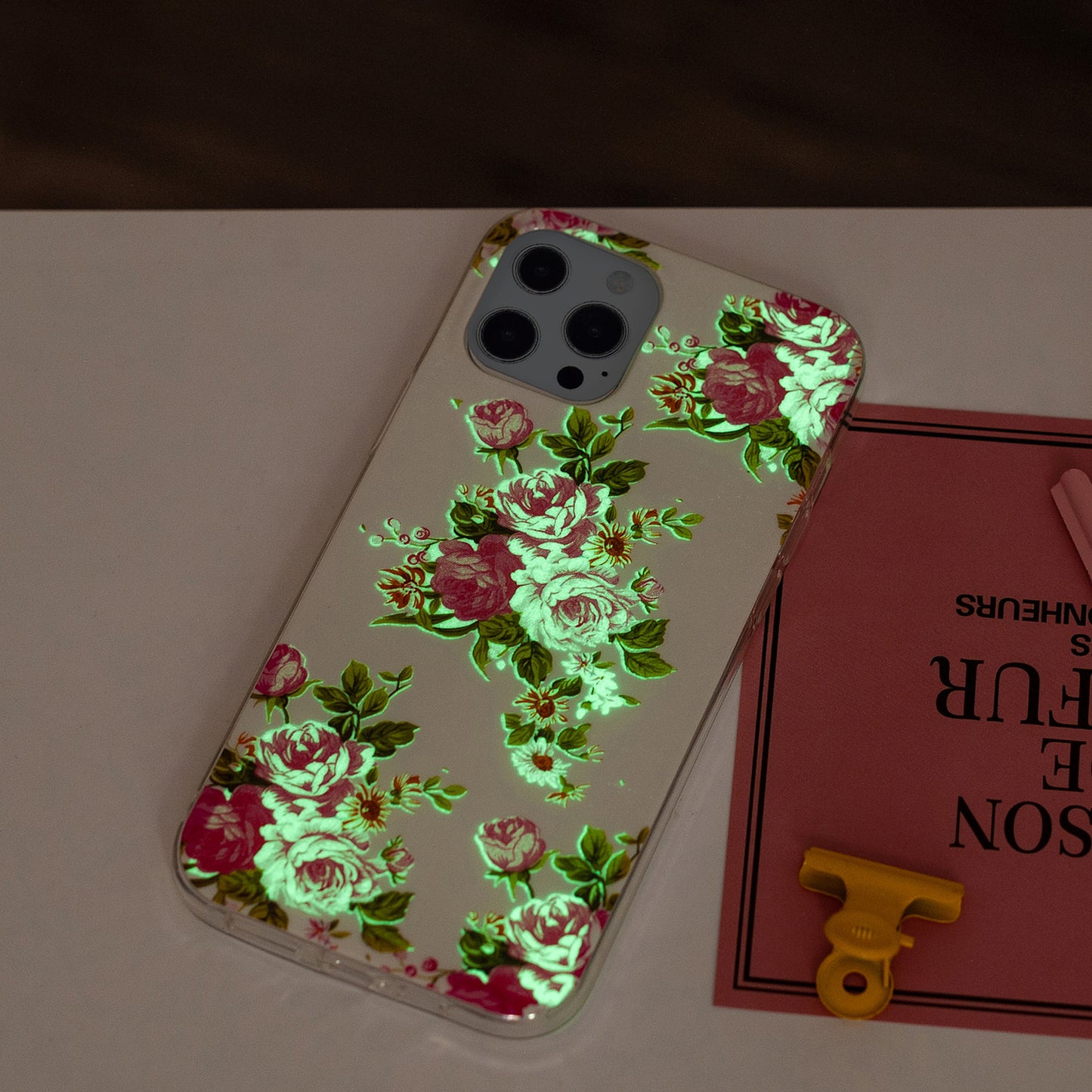 Glow in The Dark Luminous Soft TPU Thin Cover Shockproof Protective Phone Cases for Apple iPhone 13 Pro 6.1 inch