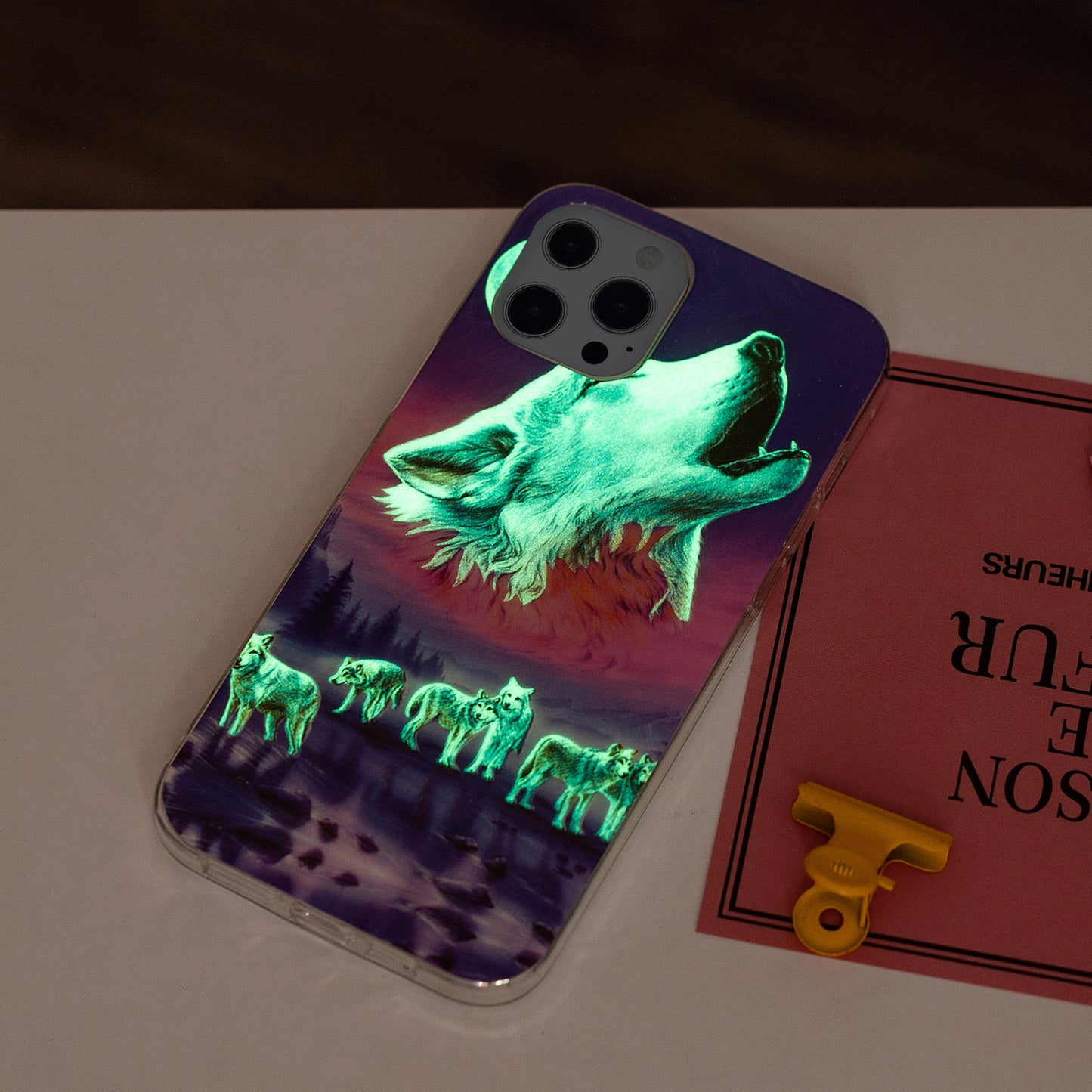 Glow in The Dark Luminous Soft TPU Thin Cover Shockproof Protective Phone Cases for Apple iPhone 13 Pro 6.1 inch