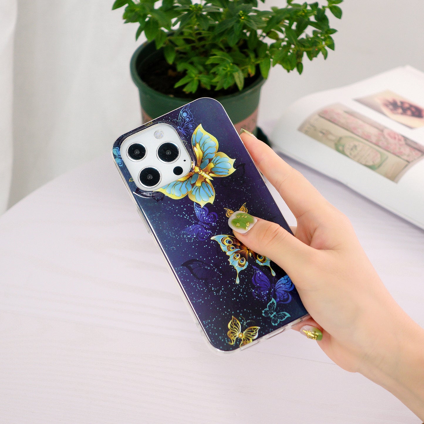 Glow in The Dark Luminous Soft TPU Thin Cover Shockproof Protective Phone Cases for Apple iPhone 13 Pro 6.1 inch