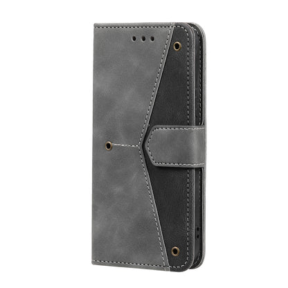 PU Leather Wallet Phone Case Rivet Decor Cover Stand Case Cover for iPhone 13 Pro 6.1 inch