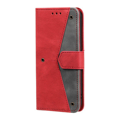 PU Leather Wallet Phone Case Rivet Decor Cover Stand Case Cover for iPhone 13 Pro 6.1 inch