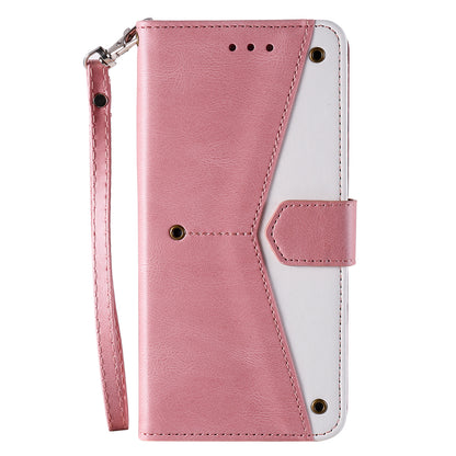 PU Leather Wallet Phone Case Rivet Decor Cover Stand Case Cover for iPhone 13 Pro 6.1 inch