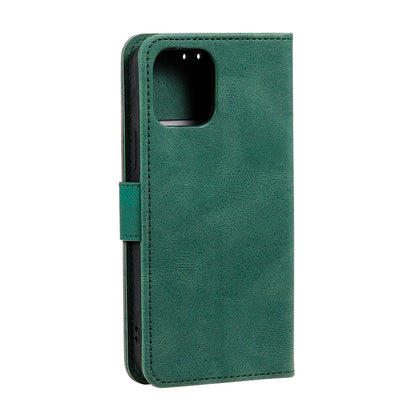 PU Leather Wallet Phone Case Rivet Decor Cover Stand Case Cover for iPhone 13 Pro 6.1 inch