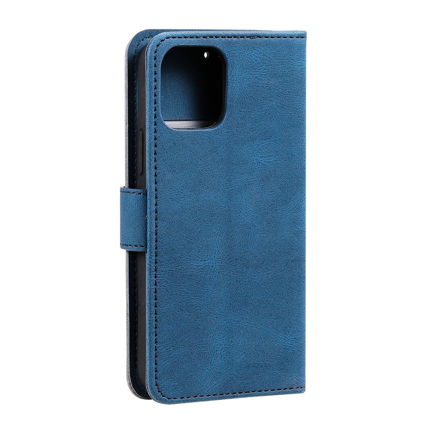 PU Leather Wallet Phone Case Rivet Decor Cover Stand Case Cover for iPhone 13 Pro 6.1 inch