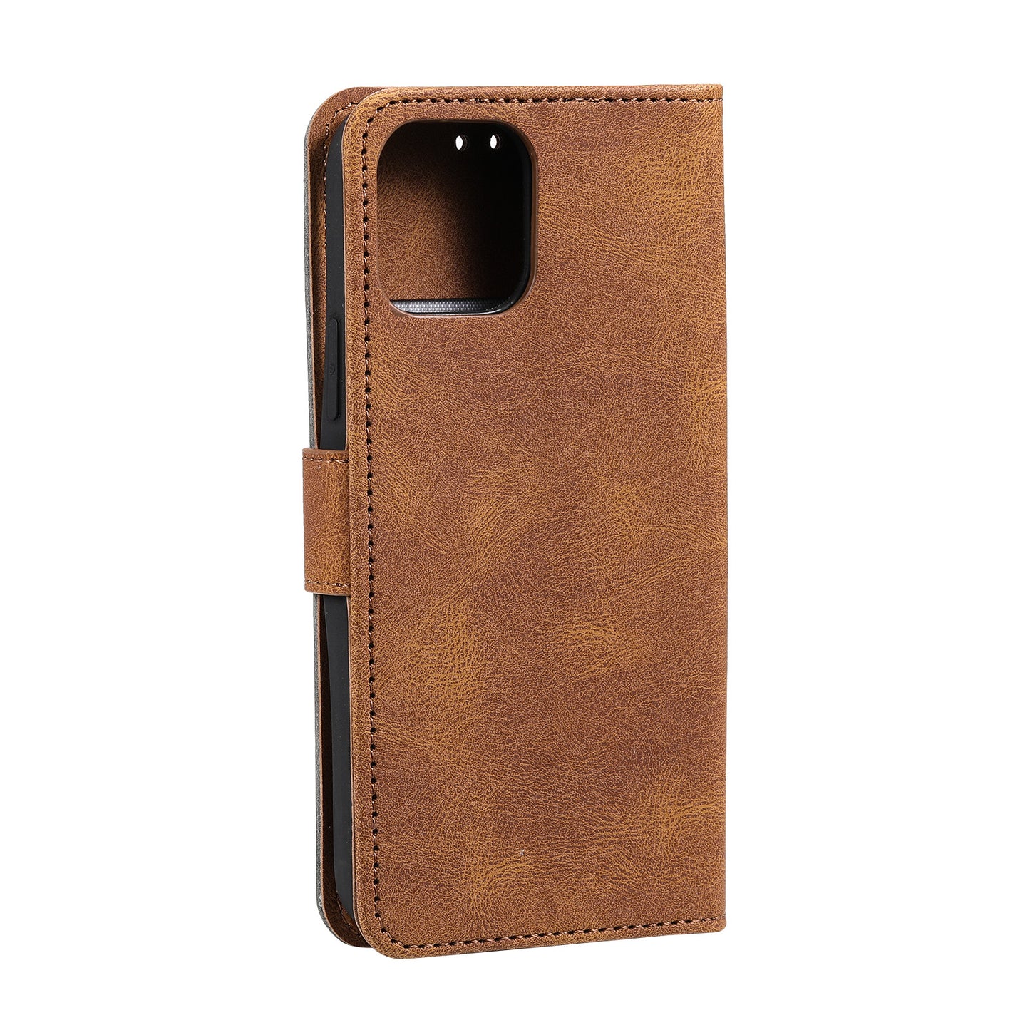 PU Leather Wallet Phone Case Rivet Decor Cover Stand Case Cover for 	iPhone 13 Pro Max 6.7 inch