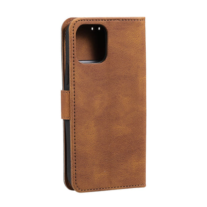 PU Leather Wallet Phone Case Rivet Decor Cover Stand Case Cover for 	iPhone 13 Pro Max 6.7 inch