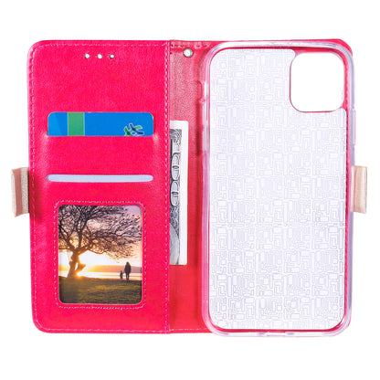 Anti-scratch Zipper Design Lace Flower Leather Case Cover with Wallet for iPhone 13 Pro 6.1 inch