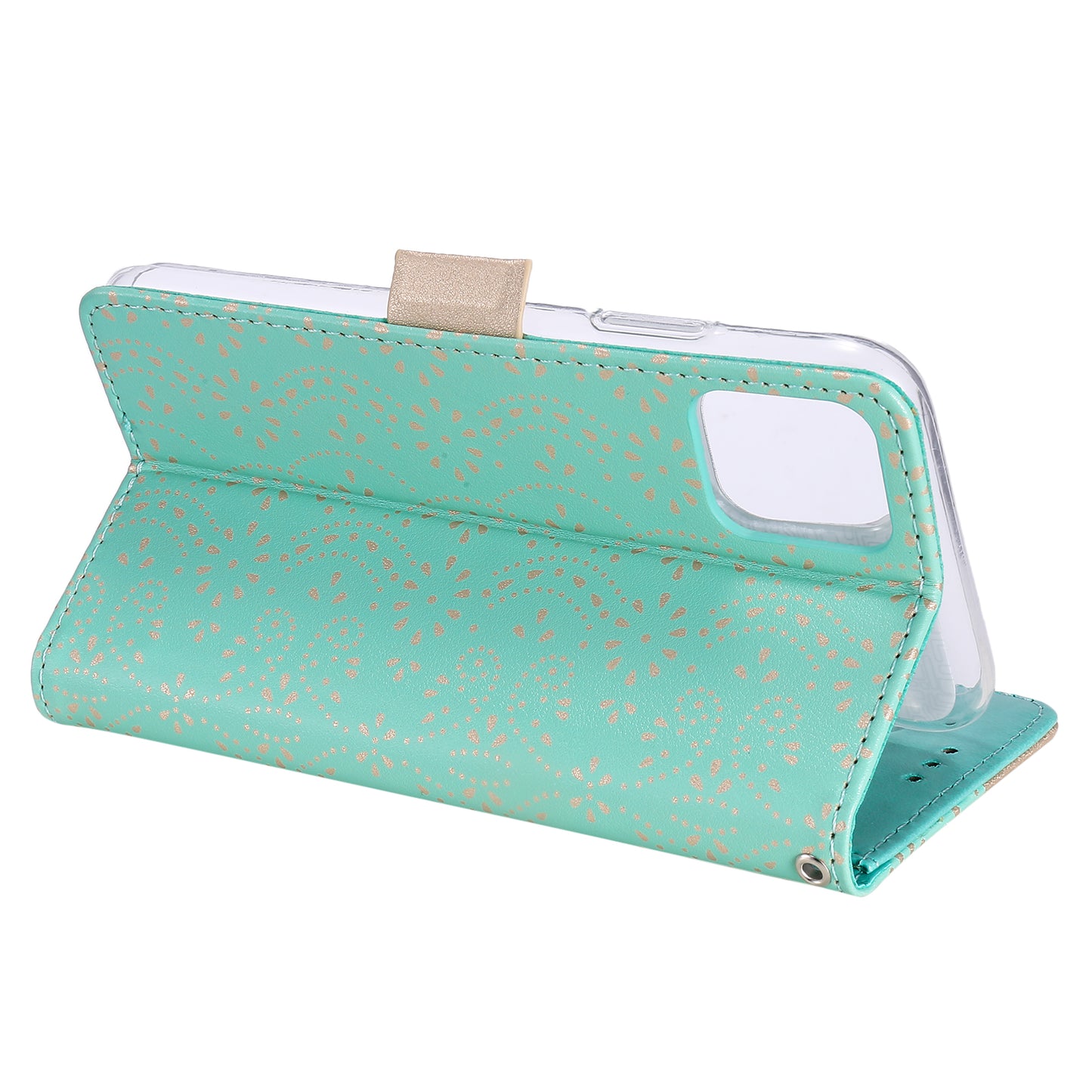 Anti-scratch Zipper Design Lace Flower Leather Case Cover with Wallet for iPhone 13 Pro 6.1 inch
