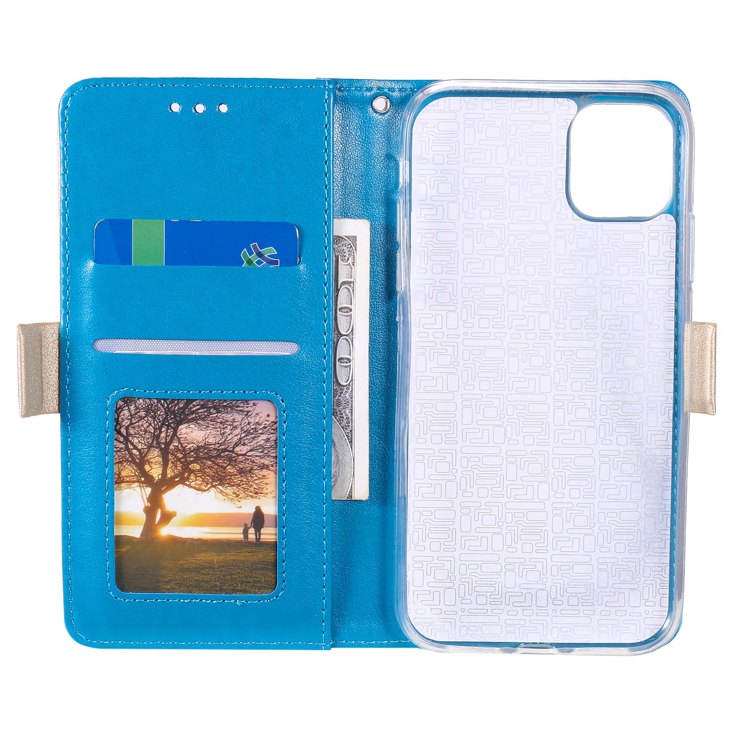 Anti-scratch Zipper Design Lace Flower Leather Case Cover with Wallet for iPhone 13 Pro 6.1 inch