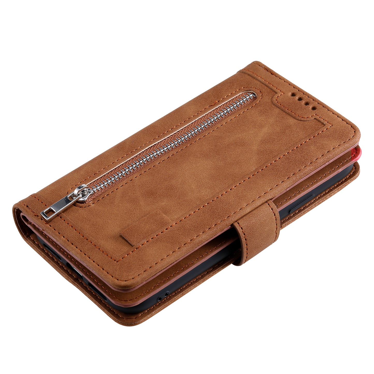 9 Card Slots Wallet Design Full Protection Phone Stand Case Cover for iPhone 13 Pro Max 6.7 inch