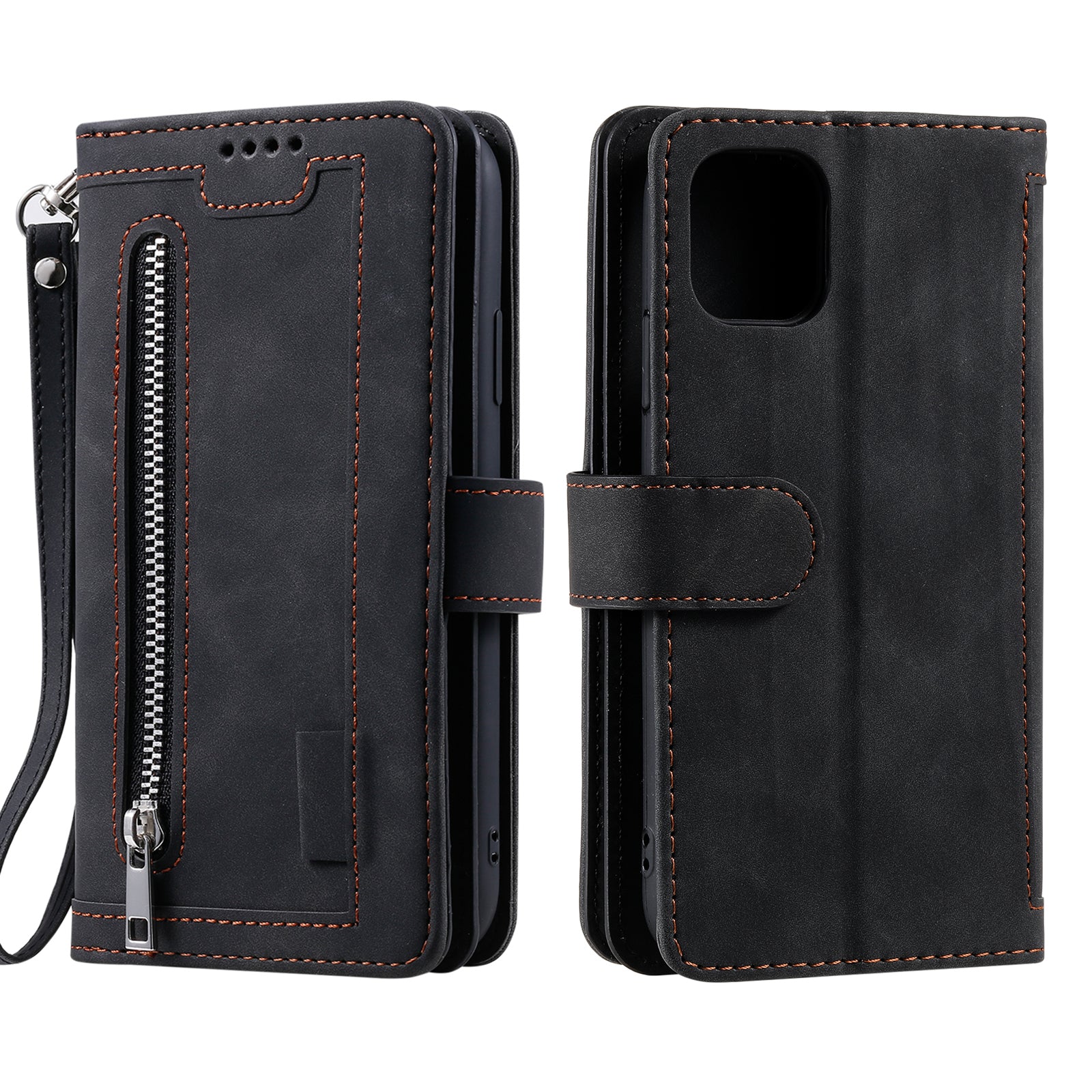 9 Card Slots Wallet Design Full Protection Phone Stand Case Cover for iPhone 13 Pro Max 6.7 inch