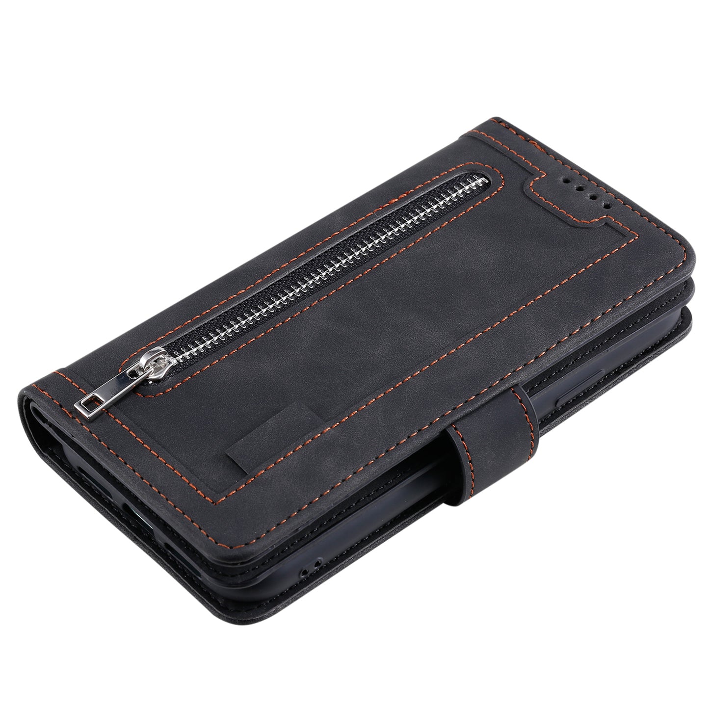 9 Card Slots Wallet Design Full Protection Phone Stand Case Cover for iPhone 13 Pro Max 6.7 inch