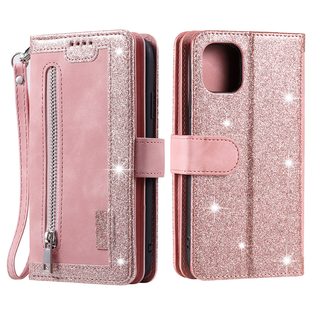 9 Card Slots Wallet Design Full Protection Phone Stand Case Cover for iPhone 13 Pro Max 6.7 inch