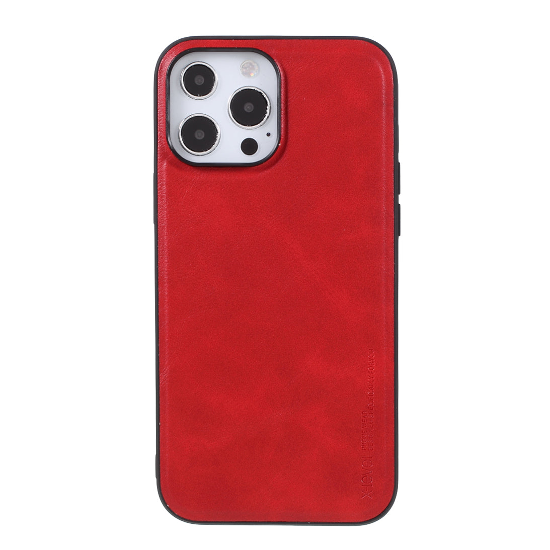 X-LEVEL Vintage Style Shockproof PU Leather Back Soft TPU Edges Protective Case for iPhone 13 Pro Max 6.7 inch