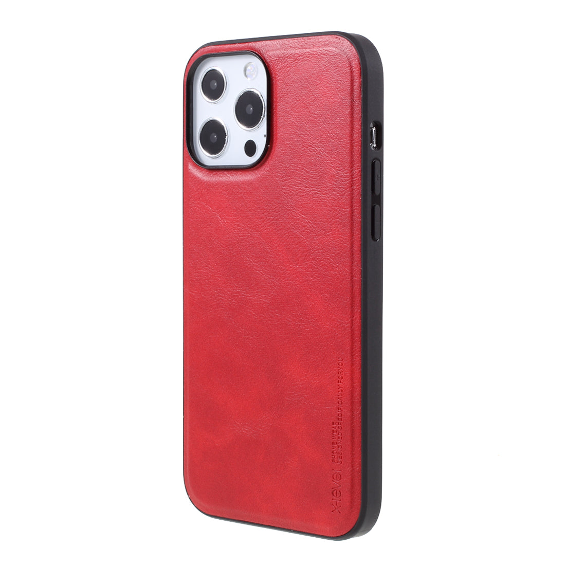 X-LEVEL Vintage Style Shockproof PU Leather Back Soft TPU Edges Protective Case for iPhone 13 Pro Max 6.7 inch