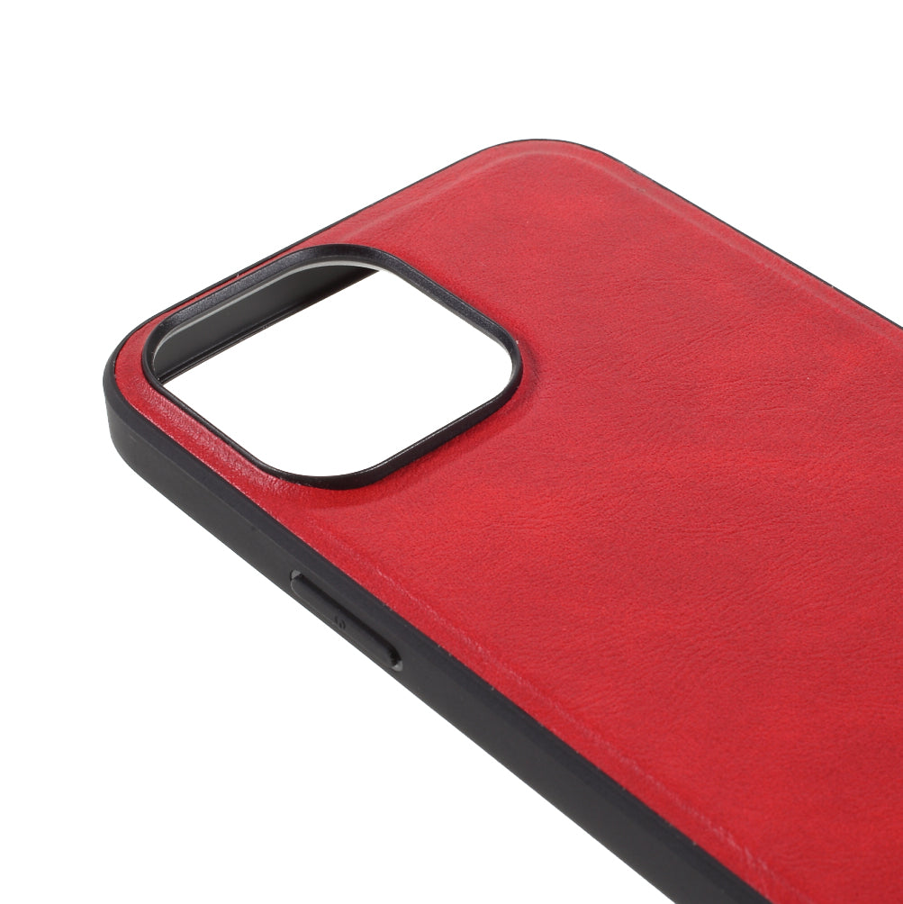 X-LEVEL Vintage Style Shockproof PU Leather Back Soft TPU Edges Protective Case for iPhone 13 Pro Max 6.7 inch