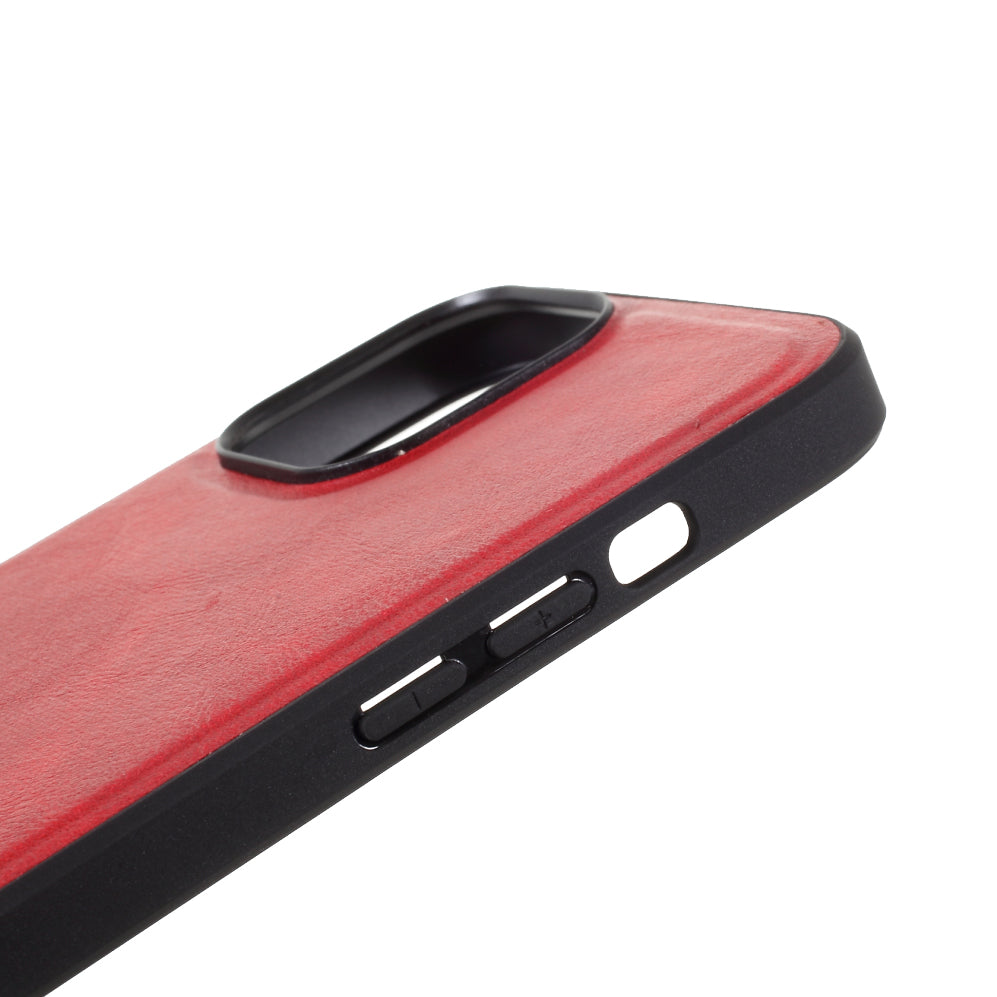 X-LEVEL Vintage Style Shockproof PU Leather Back Soft TPU Edges Protective Case for iPhone 13 Pro Max 6.7 inch